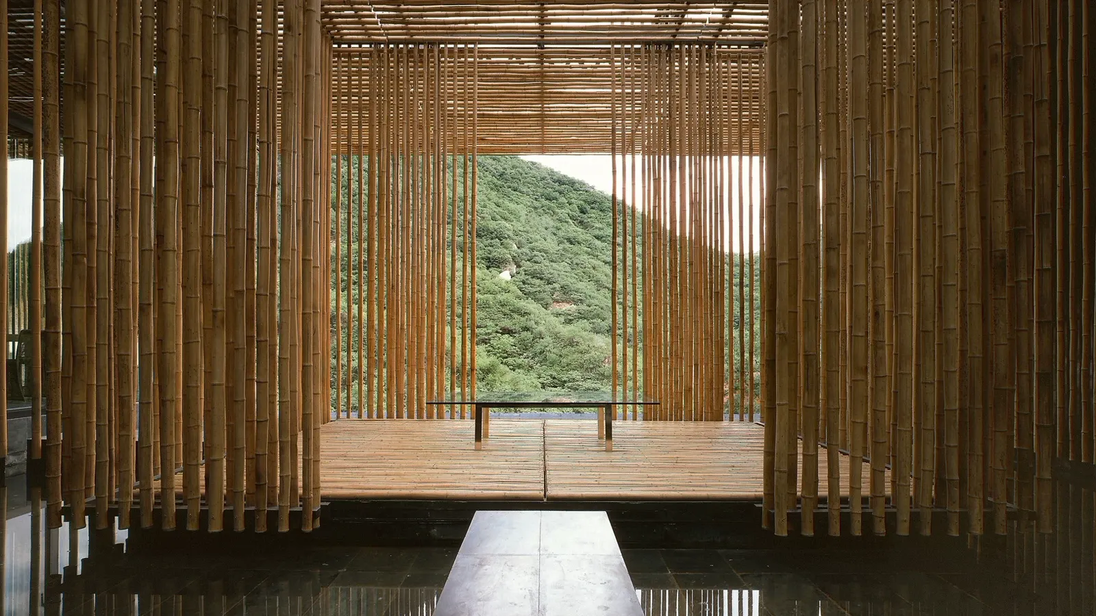 Bamboo Wall House, China | Kengo Kuma