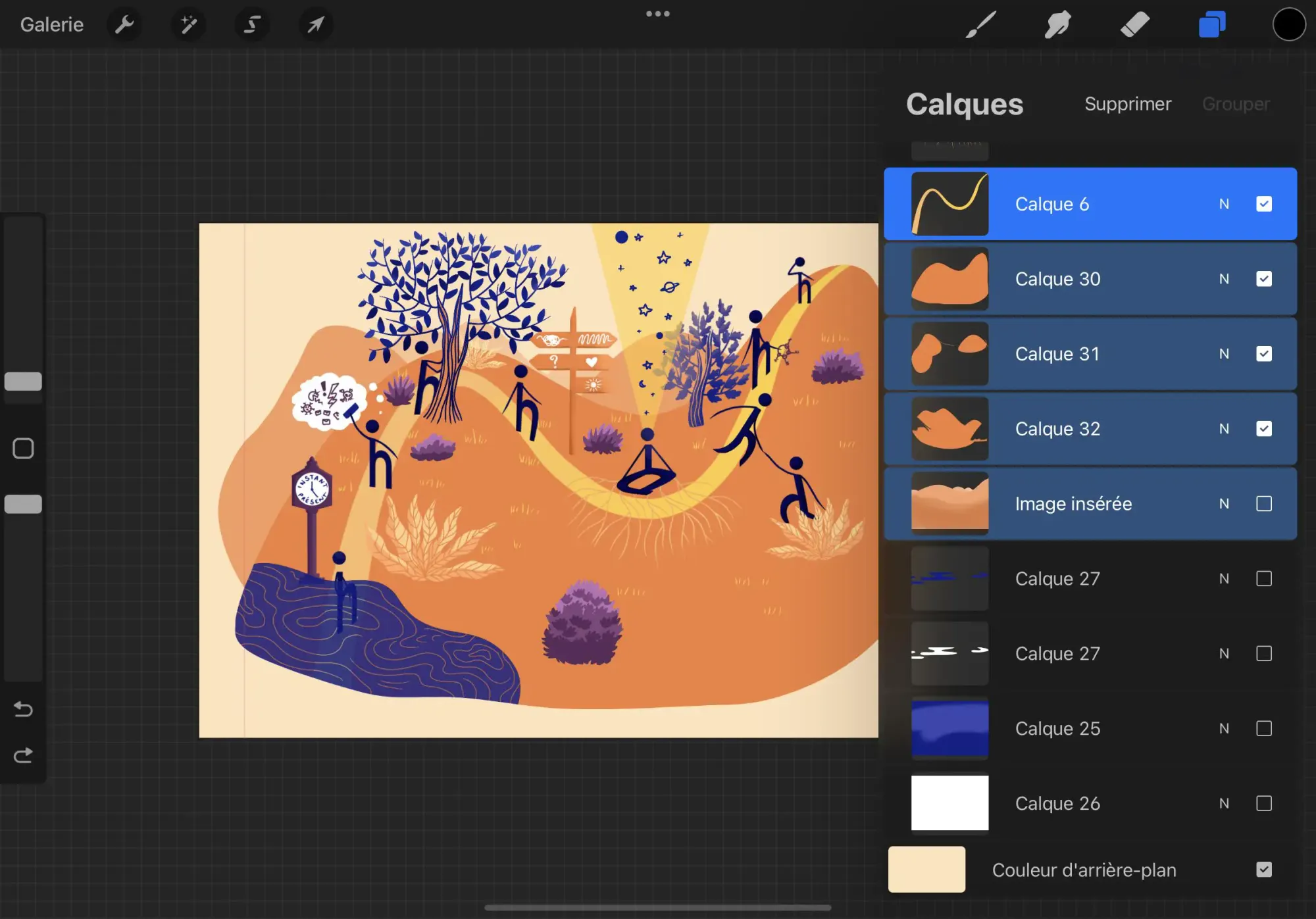 Aplicativo Procreate para arquitetos: trabalhando com camadas.