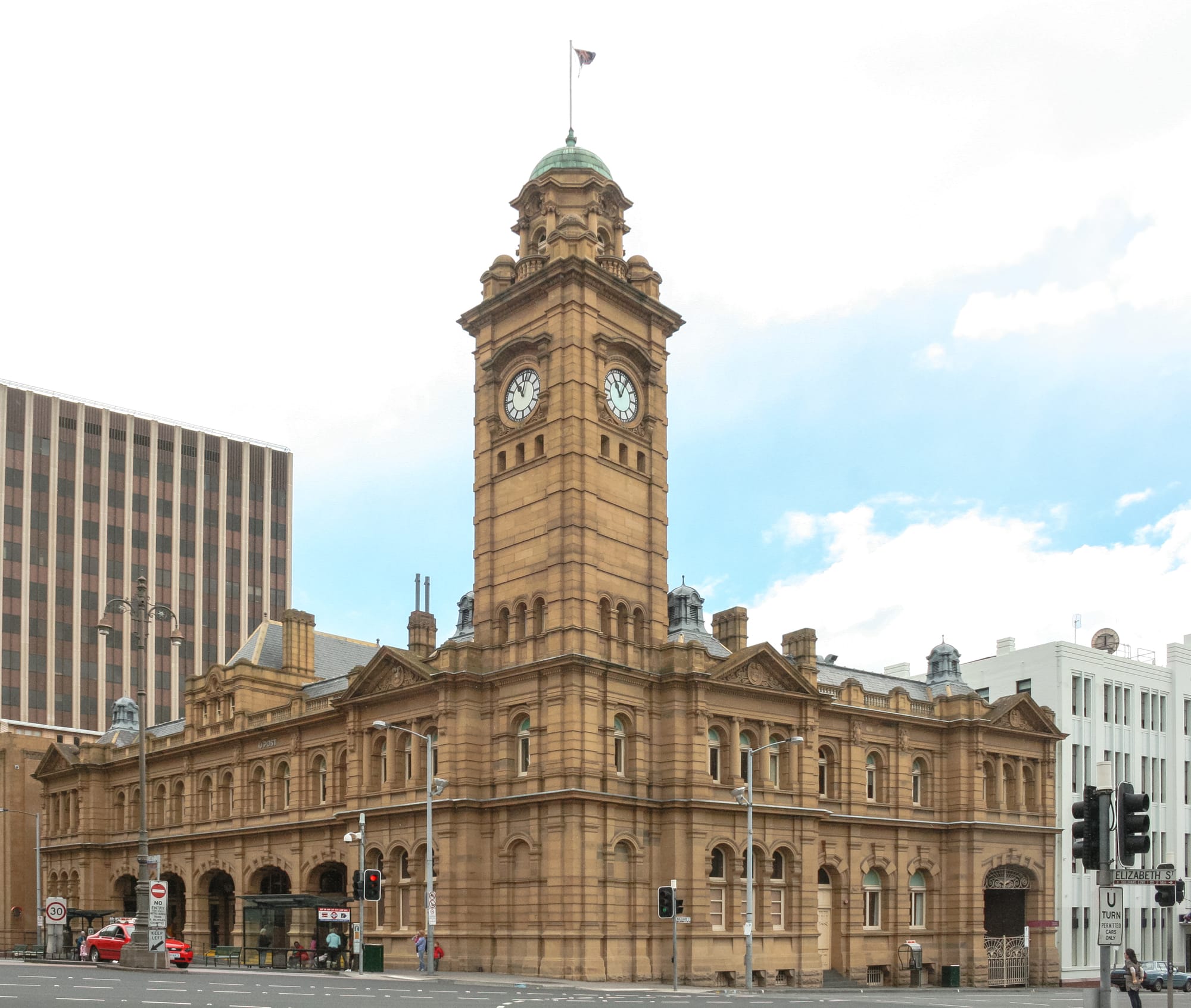 Arquitetura Eduardiana: General Post Office, projeto de Alan Cameron Walker, em Hobart (1901). Foto: Diego Delso.