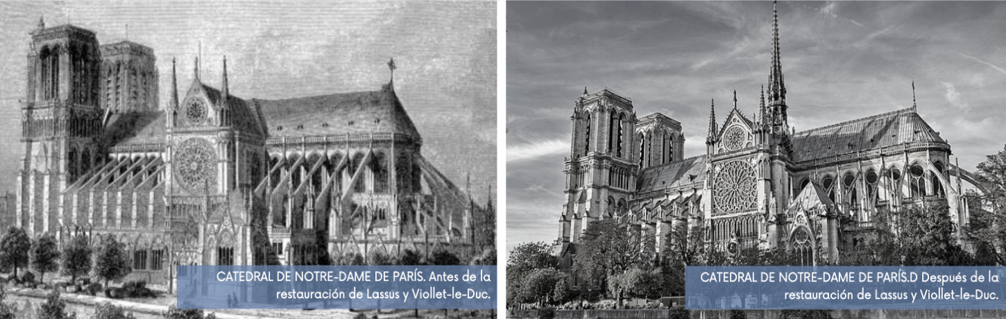 Catedral de Notre-Dame, restauração de Viollet-le-Duc, em Paris.