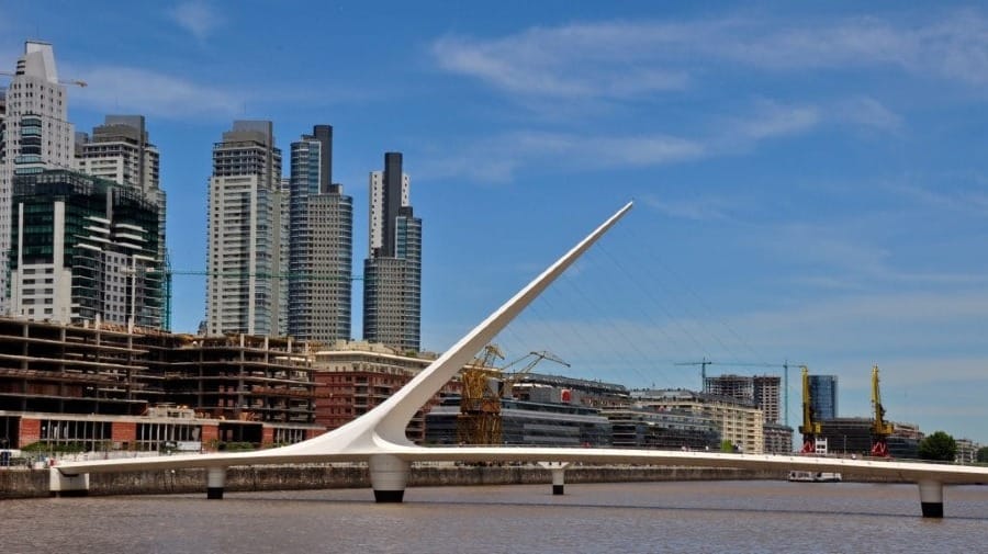 Santiago Calatrava | Puente de la Mujer, em Buenos Aires, Argentina.