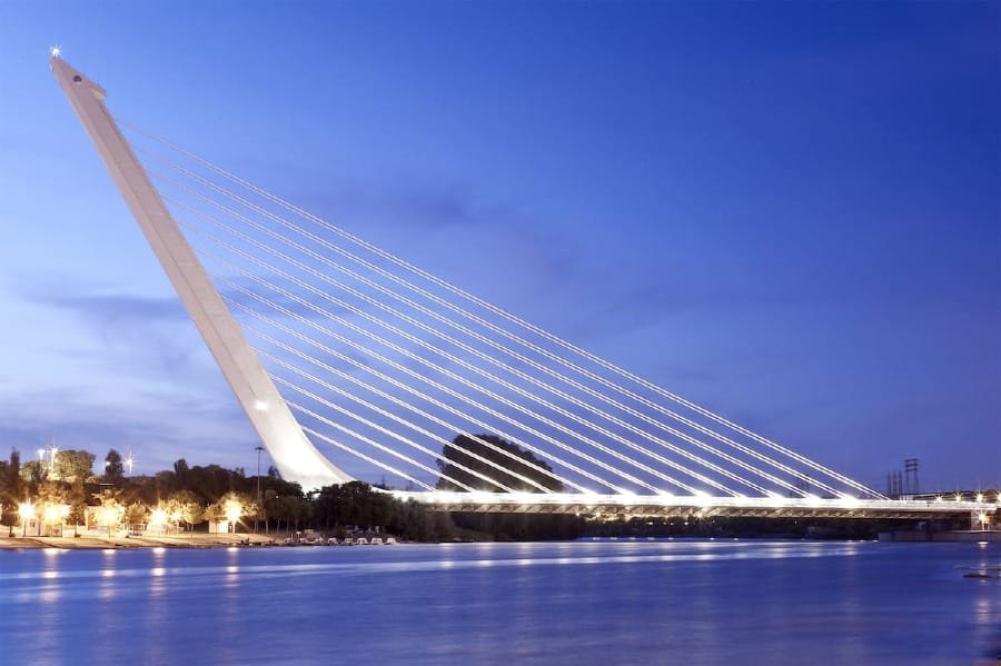 Santiago Calatrava | Puente de Alamillo, em Sevilla, Espanha.