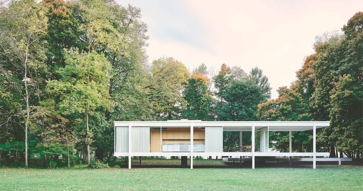 O Minimalismo na Arquitetura | Casa Farnsworth do arquiteto Mies van der Rohe